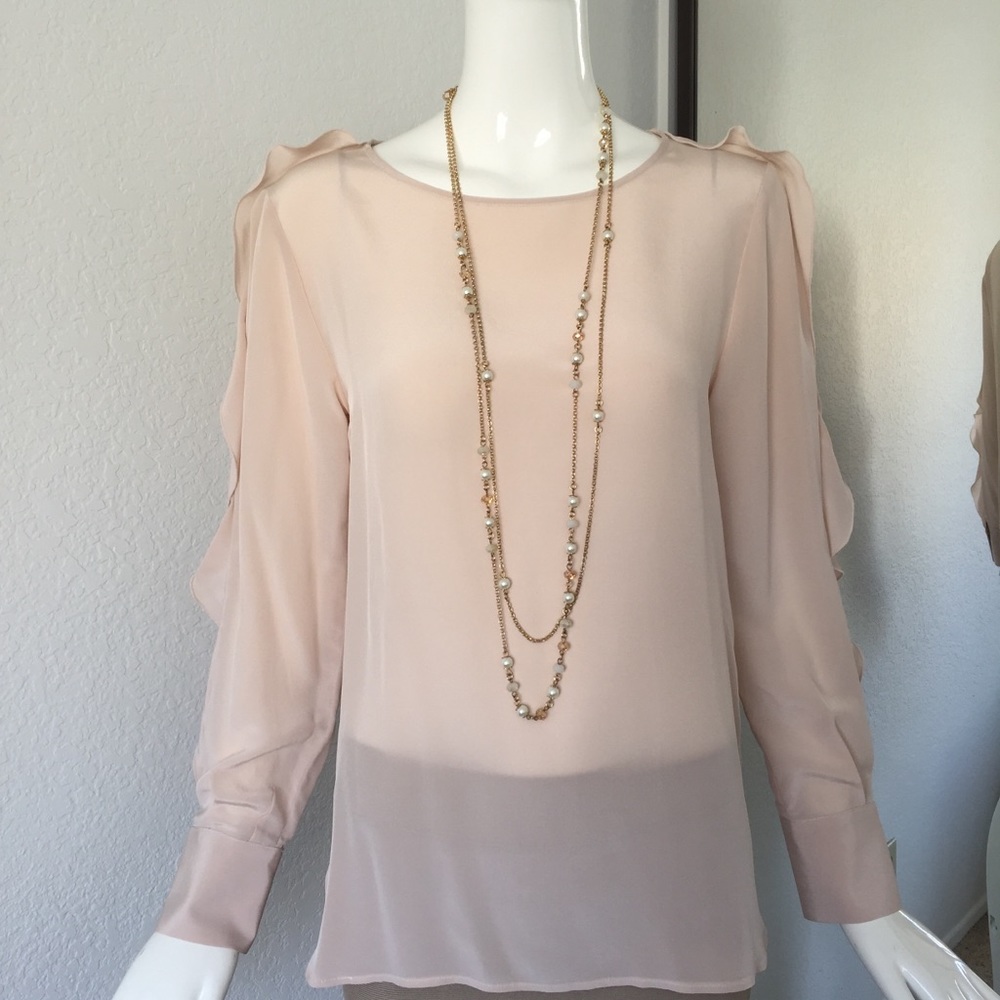 See by chloe ruffle sleeve blouse